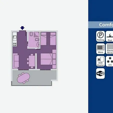 Lägenhet Poolside Serenity-beahost *