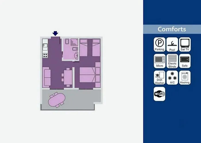 Apartament Poolside Serenity-beahost *